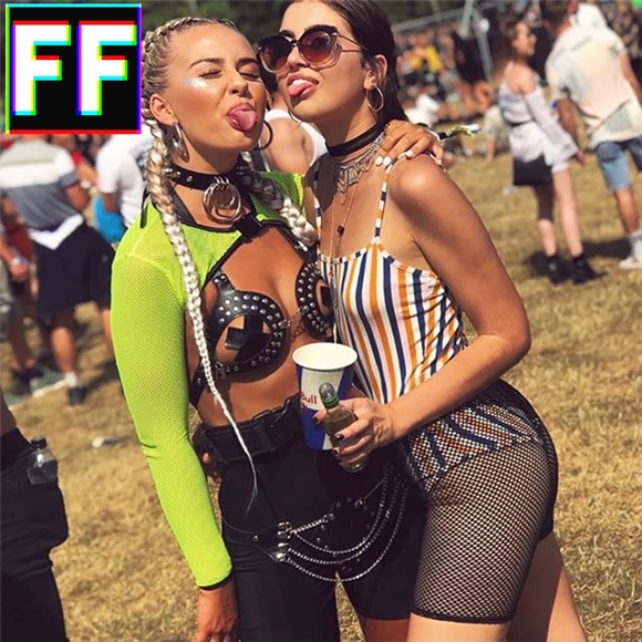 NEON FISHNET CROP TOP ❎ - Picture 6 of 8